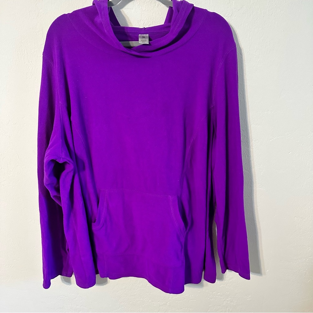 LANE BRYANT ACTIVE. long sleeve purple hoodie